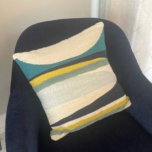 Pair of West Elm abstract pillows